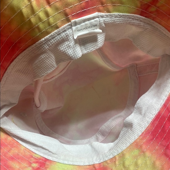 Natty Vodka yellow & pink Tie-Dye Bucket Hat - Picture 5 of 6